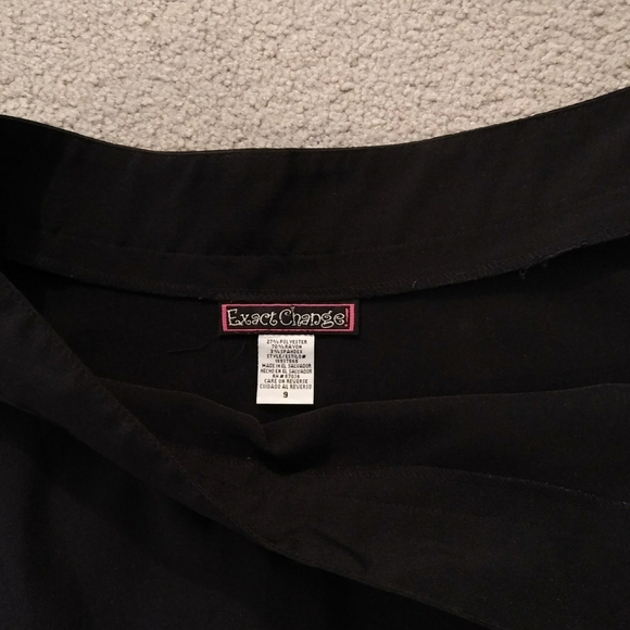 🌷2-4-7 Black A-line Skirt Sz 9 NWOT - Picture 2 of 5